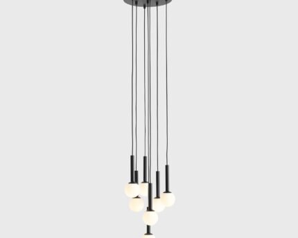 Pakabinamas šviestuvas RIU 7 RING ALL BLACK — 1