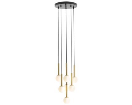 Pakabinamas šviestuvas RIU 7 RING BLACK BRASS