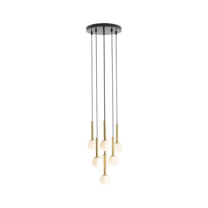 Pakabinamas šviestuvas RIU 7 RING BLACK BRASS