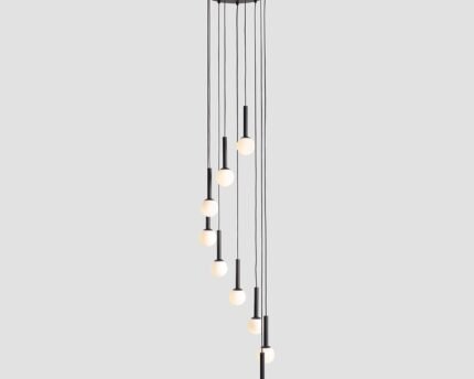 Pakabinamas šviestuvas RIU 9 RING BLACK BRASS — 1