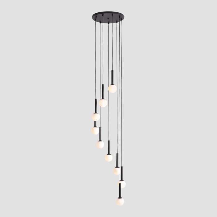 Pakabinamas šviestuvas RIU 9 RING BLACK BRASS — 1