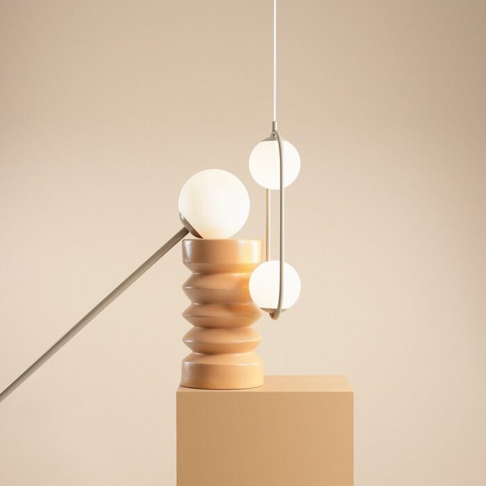 Pakabinamas šviestuvas RIVA 2 BEIGE — 4