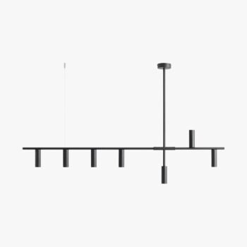 Pakabinamas šviestuvas TREVO 7 ALL BLACK — 1
