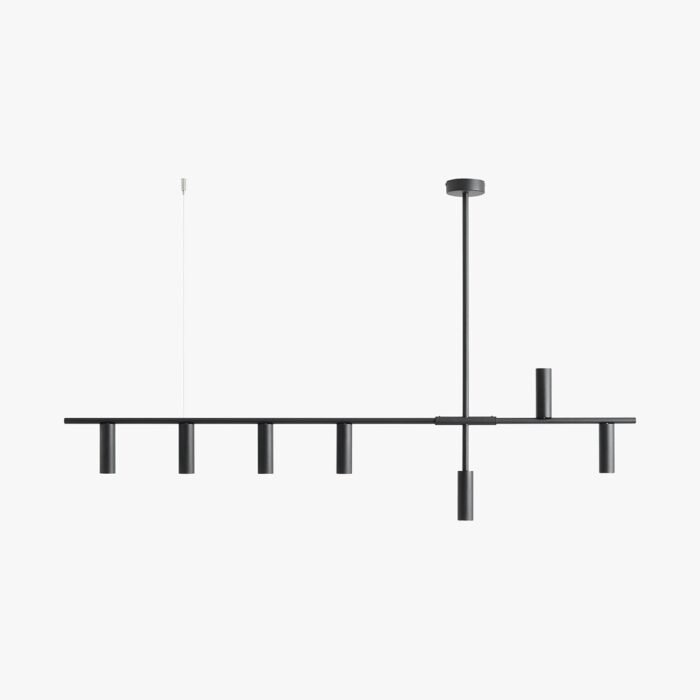 Pakabinamas šviestuvas TREVO 7 ALL BLACK — 1