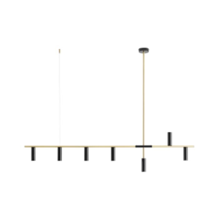 Pakabinamas šviestuvas TREVO 7 BLACK BRASS