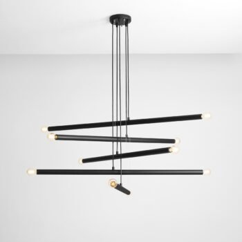 Pakabinamas šviestuvas TUBO 10 BLACK — 1