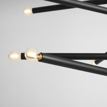 Pakabinamas šviestuvas TUBO 10 BLACK — 2