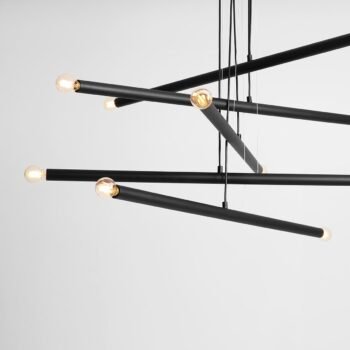 Pakabinamas šviestuvas TUBO 10 BLACK — 3