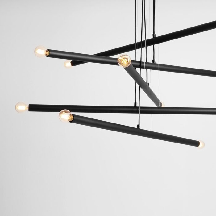 Pakabinamas šviestuvas TUBO 10 BLACK — 3