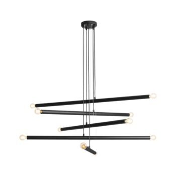 Pakabinamas šviestuvas TUBO 10 BLACK