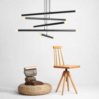 Pakabinamas šviestuvas TUBO 10 BLACK — 4