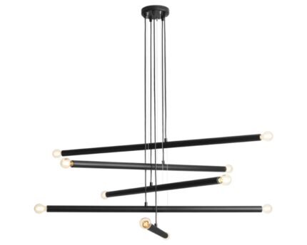 Pakabinamas šviestuvas TUBO 10 BLACK