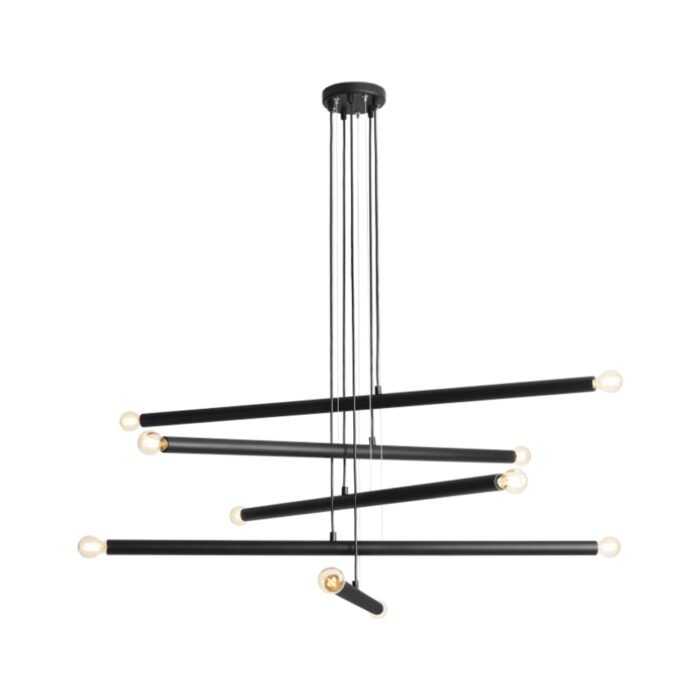 Pakabinamas šviestuvas TUBO 10 BLACK