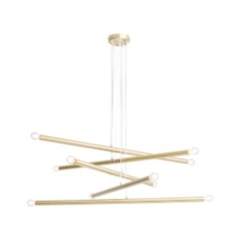 Pakabinamas šviestuvas TUBO 10 BRASS