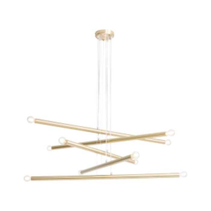 Pakabinamas šviestuvas TUBO 10 BRASS