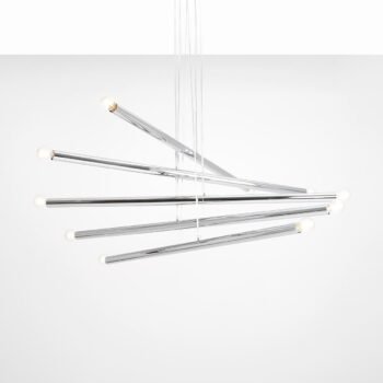 Pakabinamas šviestuvas TUBO 10 CHROME — 1