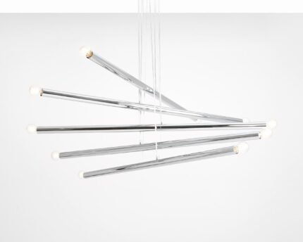 Pakabinamas šviestuvas TUBO 10 CHROME — 1