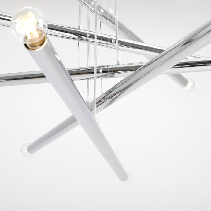 Pakabinamas šviestuvas TUBO 10 CHROME — 2