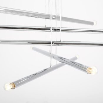 Pakabinamas šviestuvas TUBO 10 CHROME — 3