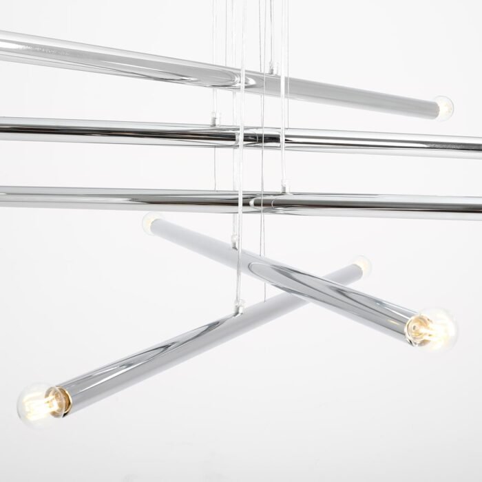 Pakabinamas šviestuvas TUBO 10 CHROME — 3