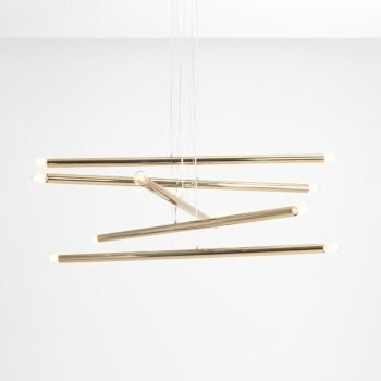 Pakabinamas šviestuvas TUBO 10 GOLD — 1