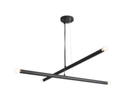 Pakabinamas šviestuvas TUBO 4 BLACK