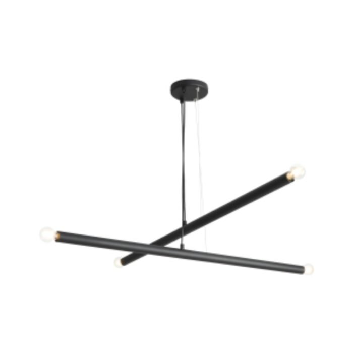 Pakabinamas šviestuvas TUBO 4 BLACK