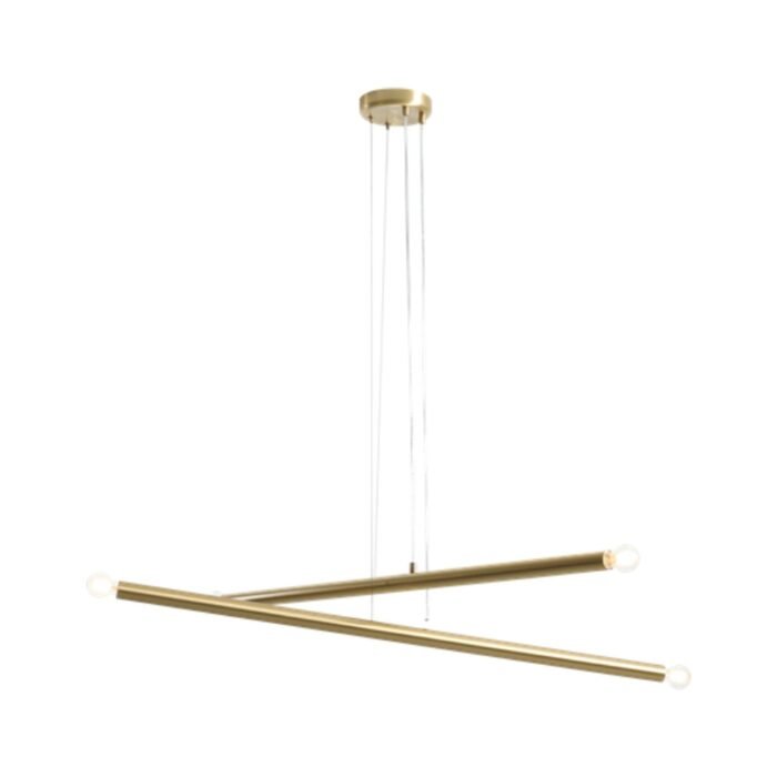 Pakabinamas šviestuvas TUBO 4 BRASS