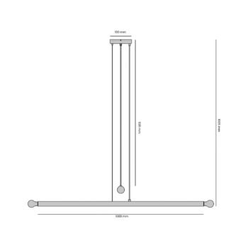Pakabinamas šviestuvas TUBO 4 BRASS — 5
