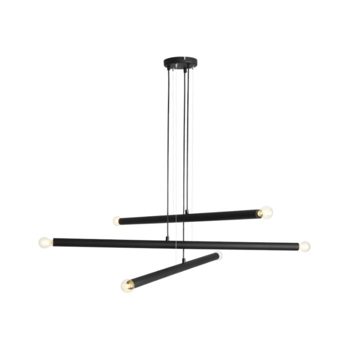 Pakabinamas šviestuvas TUBO 6 BLACK