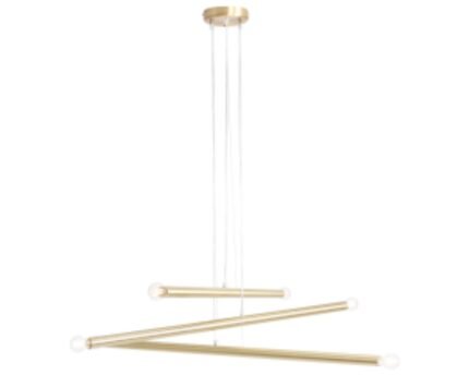 Pakabinamas šviestuvas TUBO 6 BRASS
