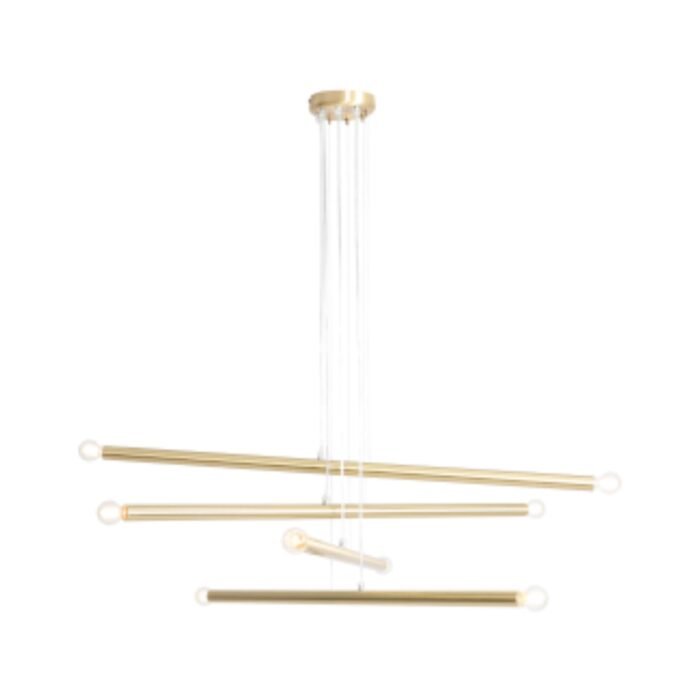 Pakabinamas šviestuvas TUBO 8 BRASS