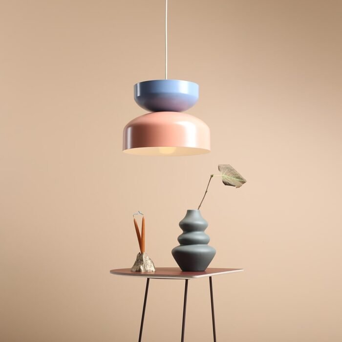 Pakabinamas šviestuvas TULA CORAL + DUSTY BLUE — 3