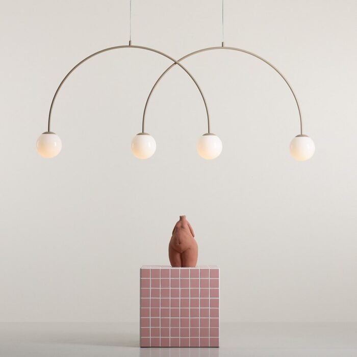 Pakabinamas šviestuvas UNA 4 BEIGE L — 4