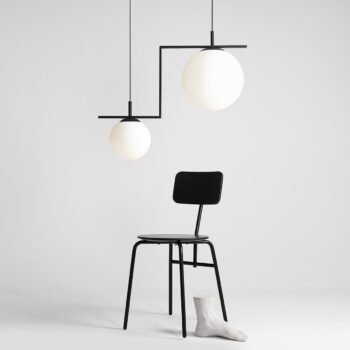 Pakabinamas šviestuvas ZAC 2 BLACK MATTE — 4