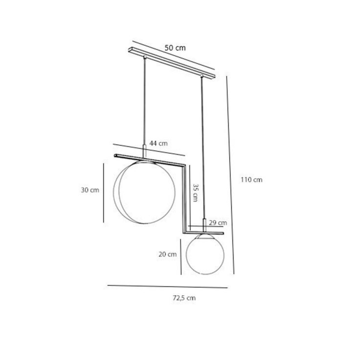 Pakabinamas šviestuvas ZAC 2 BLACK MATTE — 5