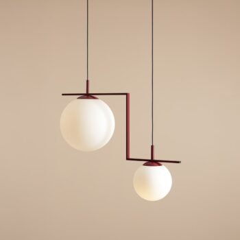Pakabinamas šviestuvas ZAC 2 RED WINE MATTE — 1