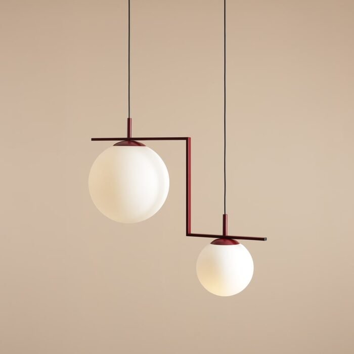 Pakabinamas šviestuvas ZAC 2 RED WINE MATTE — 1