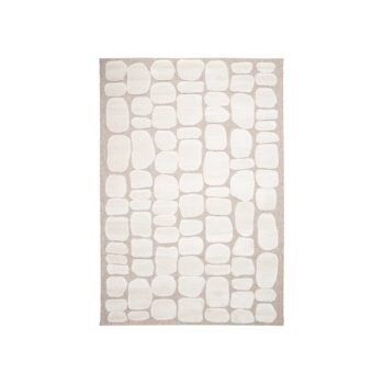 Pebble Japandi Style Embossed Rug