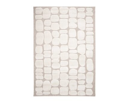 Pebble Japandi Style Embossed Rug