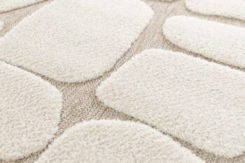 Pebble Japandi Style Embossed Rug