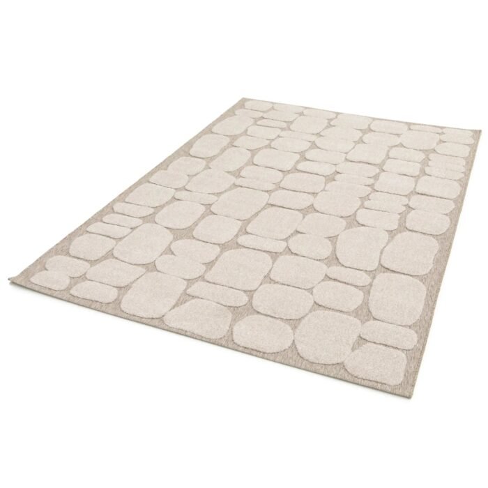 Pebble Japandi Style Embossed Rug