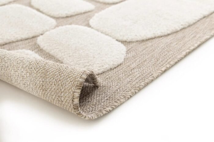 Pebble Japandi Style Embossed Rug