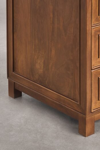 Rašomasis stalas TORVEN – tamsi mango mediena