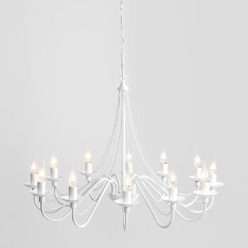 Sietynas ROŽA 12 WHITE — 1