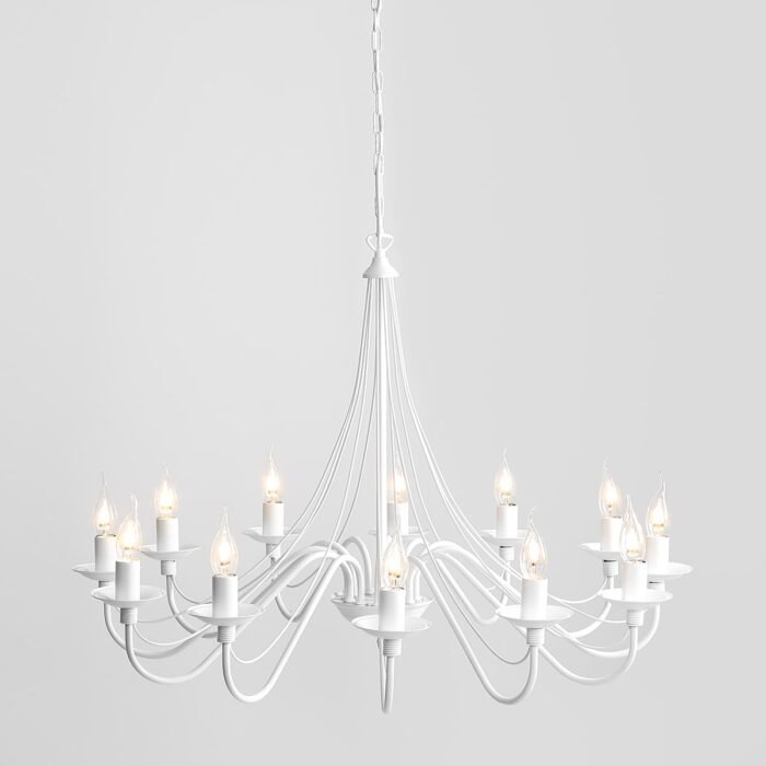 Sietynas ROŽA 12 WHITE — 1