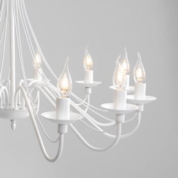 Sietynas ROŽA 12 WHITE — 2