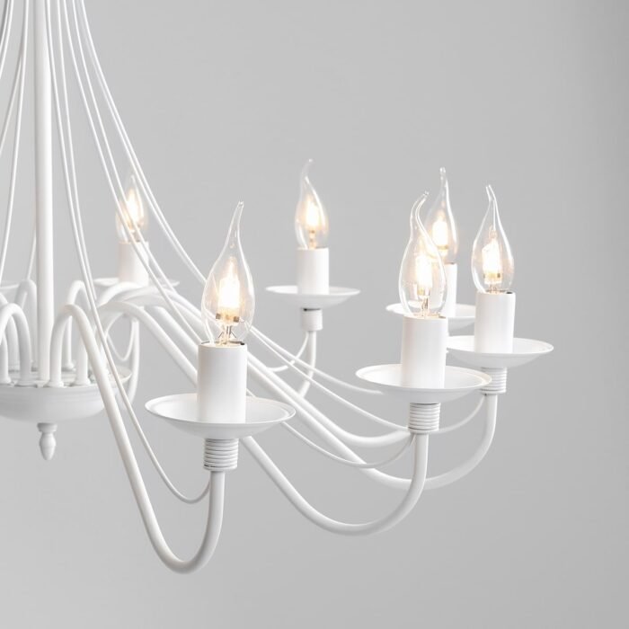 Sietynas ROŽA 12 WHITE — 2