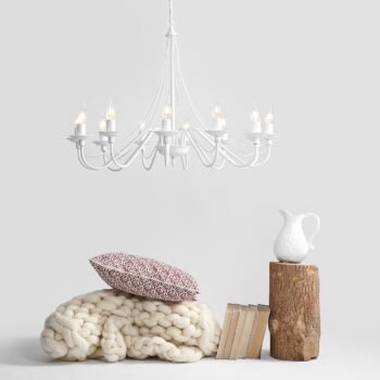 Sietynas ROŽA 12 WHITE — 4