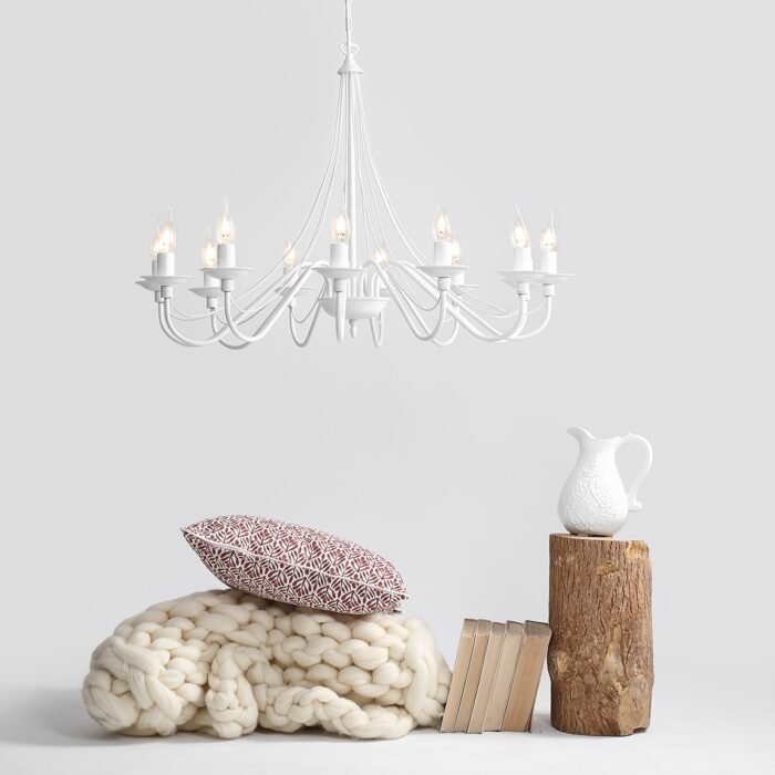 Sietynas ROŽA 12 WHITE — 4